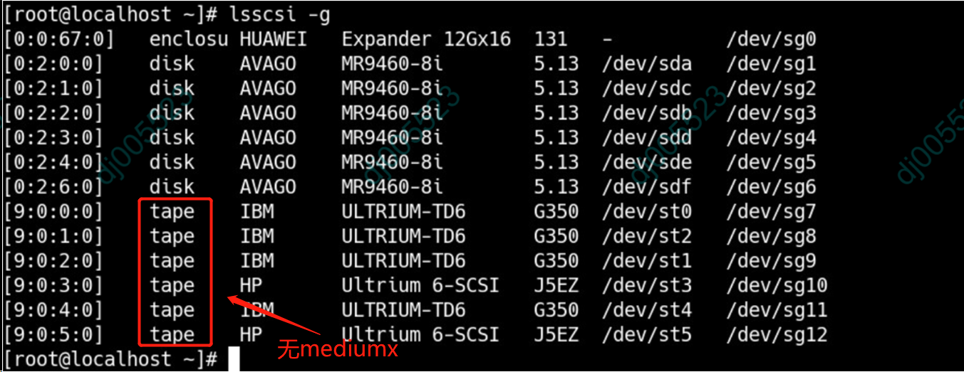 AnyBackup - 磁带库已正常接入 AnyBackup 服务端 ，AnyBackup 服务器的操作系统层面能识别到驱动器无法识别到机械臂，导致无法扫描到磁